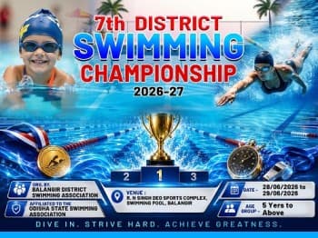 Balangir District Swimming Competition on 28-29 June