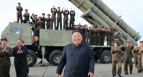 North Korea tests weapons, Kim Jong-un personally tests them.