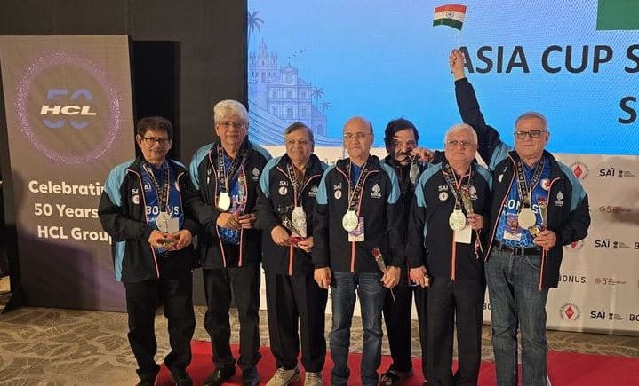 India wins four medals at the Asia Cup Bridge Championship.