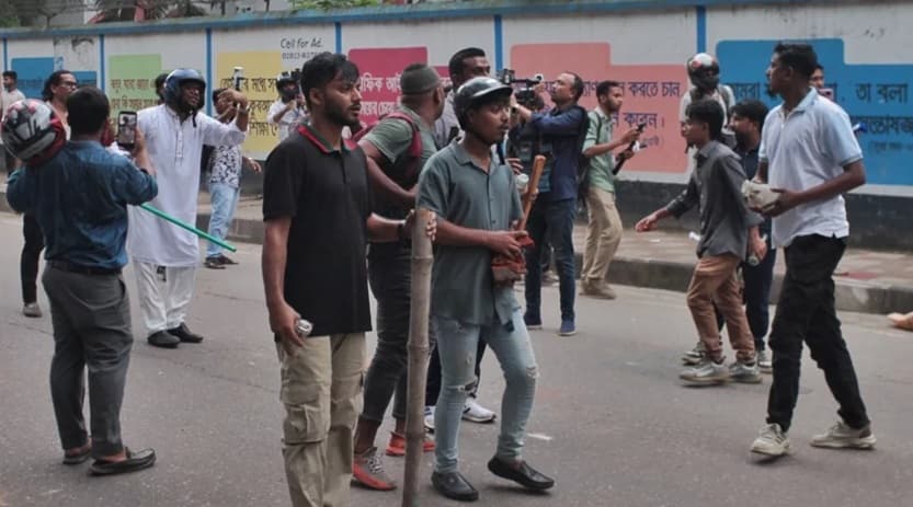 In Bangladesh Student unrest and clashes between organizations from Rangpur to Dhaka.