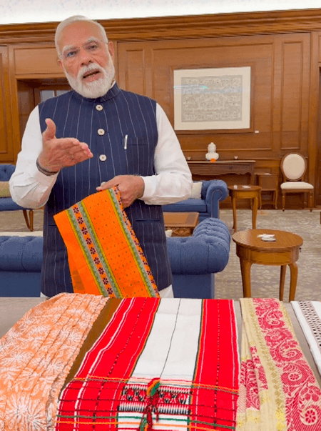 PM Modi urges youth to celebrate National Handloom Day with enthusiasm