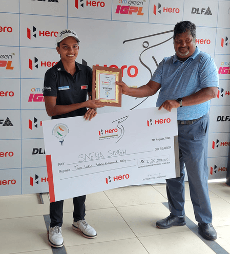 WPGT 2026: Sneha loses six-shot lead but survives play-off to beat Vani in 11th leg
