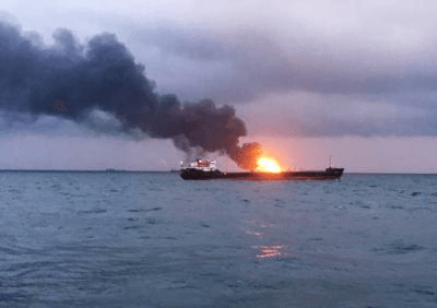 Merchant vessel catches fire after attack near Strait of Hormuz