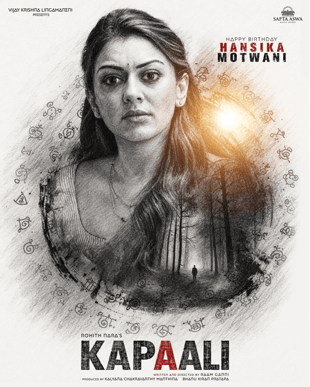 Hansika Motwani's look in Rohith Nara's 'Kapaali' released