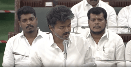 CM Vijay moves Assembly resolution to ensure 'Tamil Thai Vazhthu' is sung first at state functions