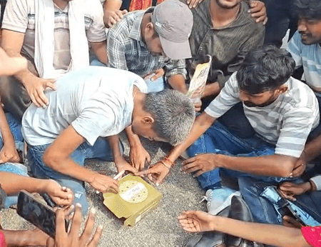 J'khand Gen-Z protest: Students cut birthday cake for 'Hemu Chacha', Spider-Man joins Assembly march