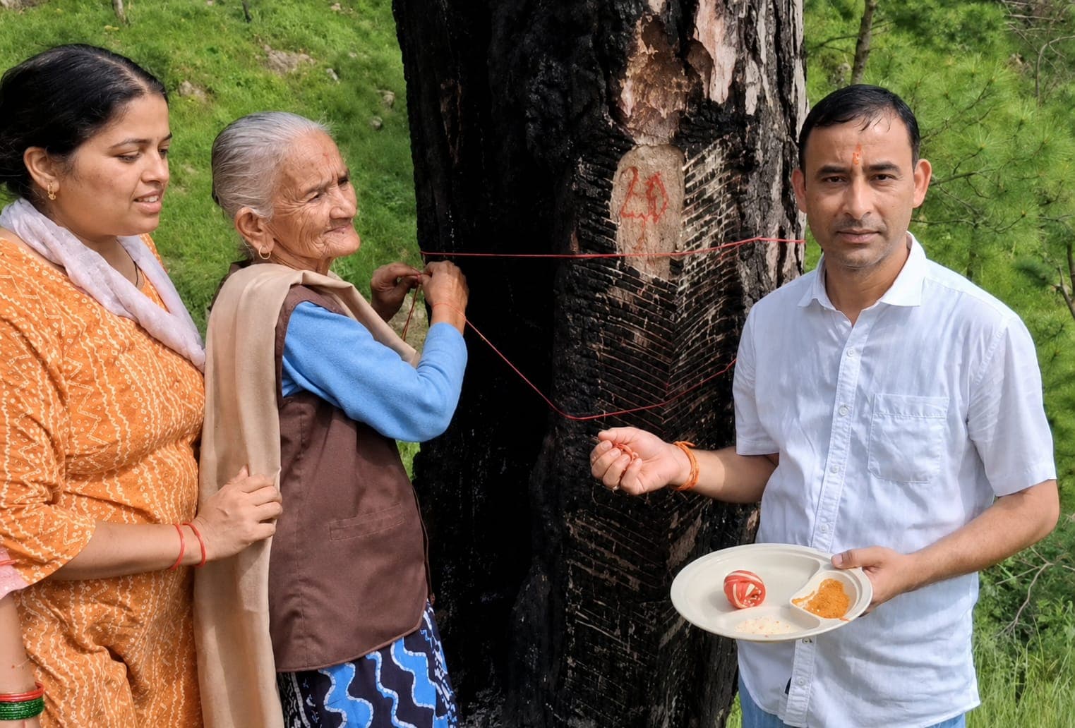 Protest Against Felling Of Tre