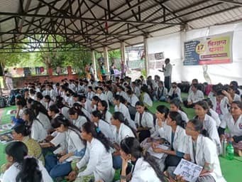 Protest Nursing Students Bhopal Madhya Pradesh