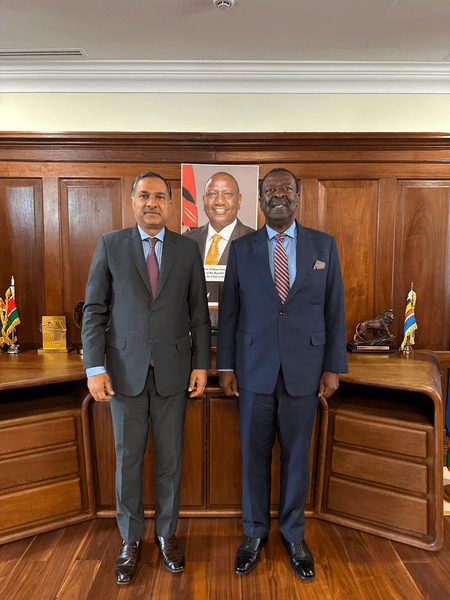 Indian High Commissioner appraises Kenyan Cabinet Secretary on bilateral developments
