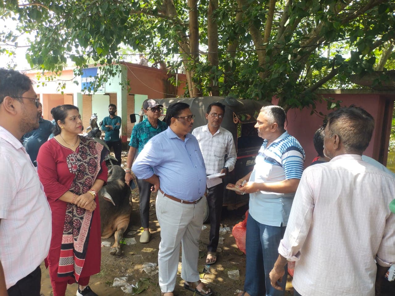 Visited The Flood Affected Are