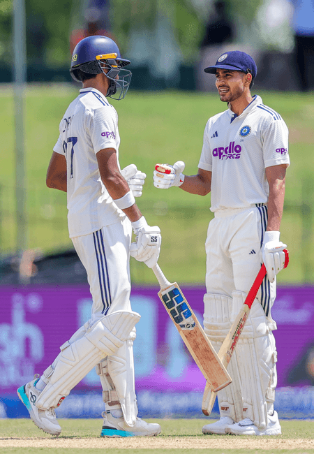 2nd Test: Padikkal, Gill smash fifties as India reach 187/3 against Sri Lanka at tea