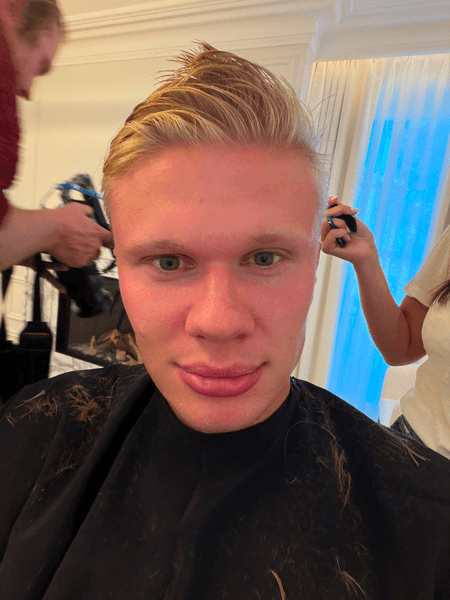 Erling Haaland unveils new look after trimming hair ahead of Premier League clash