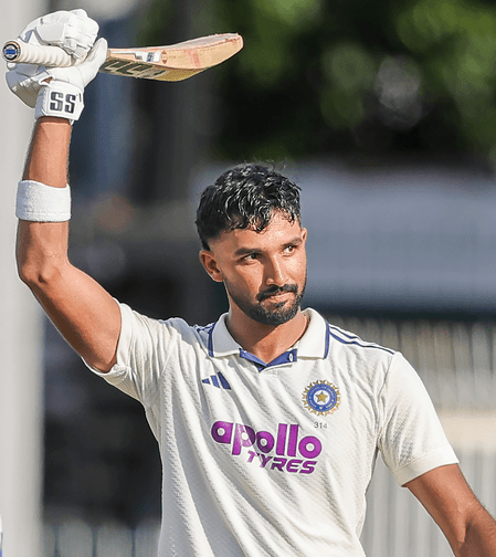 2nd Test: Padikkal hits 117 as India reach 300/5 against Sri Lanka despite Fernando’s three-for