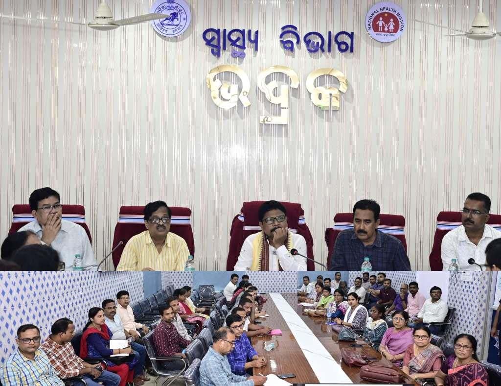 Health Minister reviews flood preparedness and healthcare situation in Bhadrak