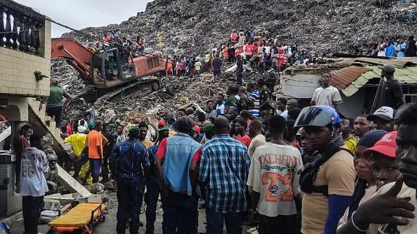 Guinea Conakry Garbage Dumping Site Collapsed Deat
