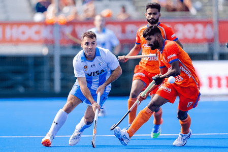 Hockey World Cup: Indian men's team’s semis hopes end in 3-5 defeat against Argentina (Lead)