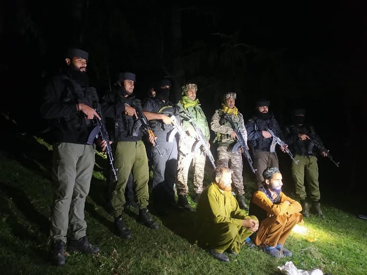 Terrorist Associates Arrested Pulwama