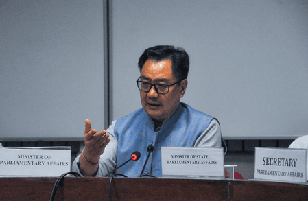 Can question govt but can’t switch Parliament off: Rijiju berates Opposition over Monsoon Session washout