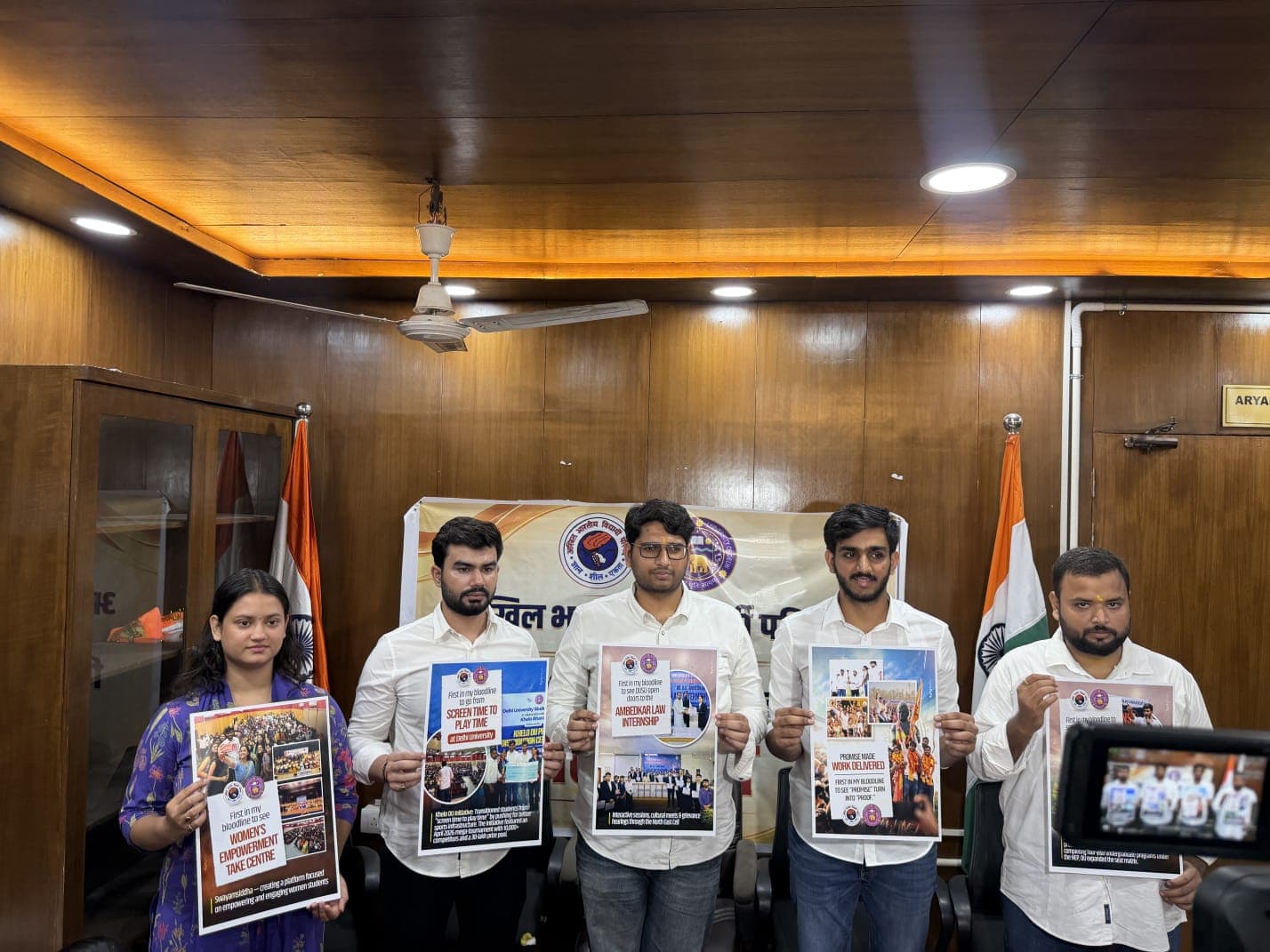Abvp Dusu Present Details One Year Achievements