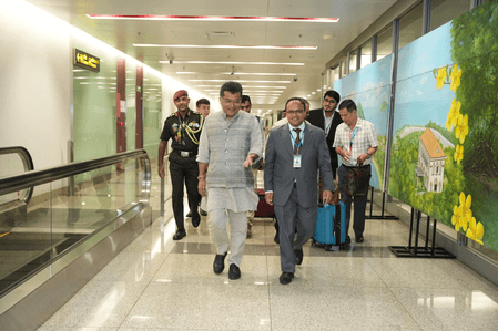MoS Margherita arrives in Vietnam on first leg of three-nation visit