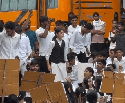 MP: Fresh student protests in Vidisha put school transport, education in focus