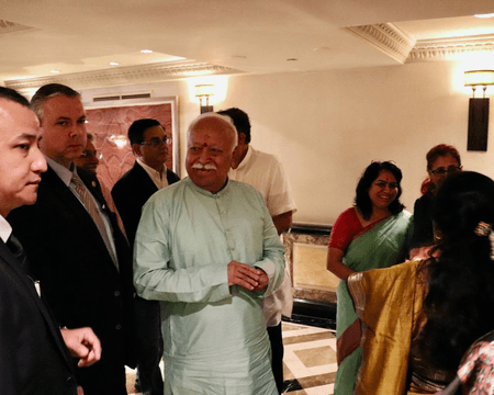 Mohan Bhagwat arrives in US for unity event