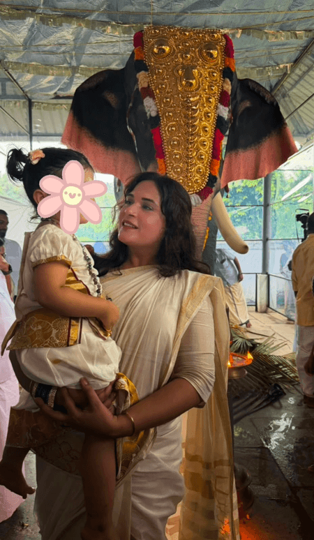Richa Chadha: Got a special Onam dress made for Zuneyra to be dressed for the occasion