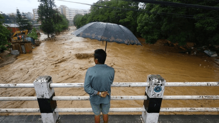 Flash flood hits Nepal-China border; four Nepali police personnel missing