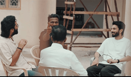 Anirudh pays surprise visit to Simbu's 'Arasan' set