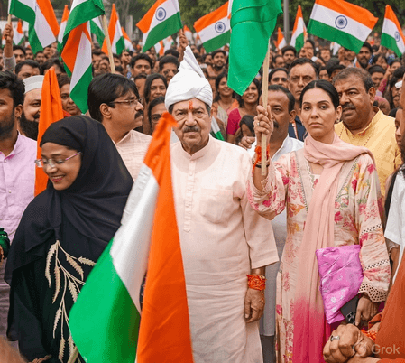 Indresh Kumar calls for unity through love, brotherhood and Tricolour at RSS Muslim wing's Raksha Bandhan event