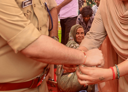 Chhattisgarh: 'Sisters' who renounced Naxal violence tie Rakhis to soldiers, officers