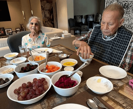 Sohail Khan enjoys ‘blissed breakfast’ with father Salim Khan and mom Salma, shares glimpse of their Sunday meal