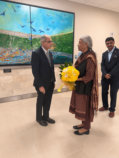 FM Sitharaman arrives for crucial G20 talks