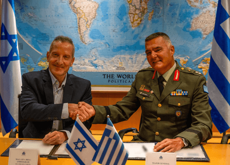 Israel and Greece sign giant 'Achilles Shield' defence deal to tackle 'common regional challenges'