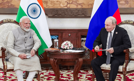 Bishkek: PM Modi and Putin discuss maritime trade, safety and security of Indian seafarers