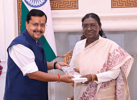 BJP chief Nitin Nabin calls on President Droupadi Murmu